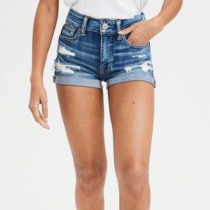 American Eagle Curvy Hi Rise Shortie 
